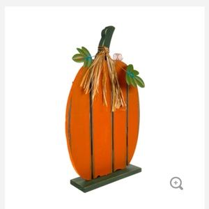 Orange Distressed Wood Pumpkin
